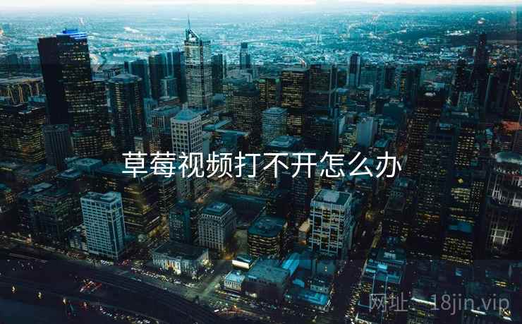 草莓视频打不开怎么办