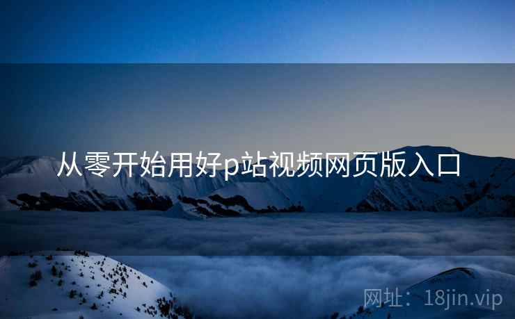 从零开始用好p站视频网页版入口