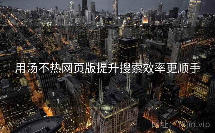 用汤不热网页版提升搜索效率更顺手