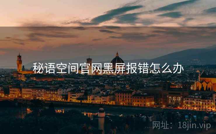 秘语空间官网黑屏报错怎么办