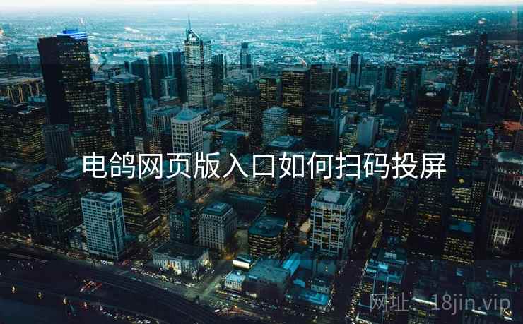 电鸽网页版入口如何扫码投屏