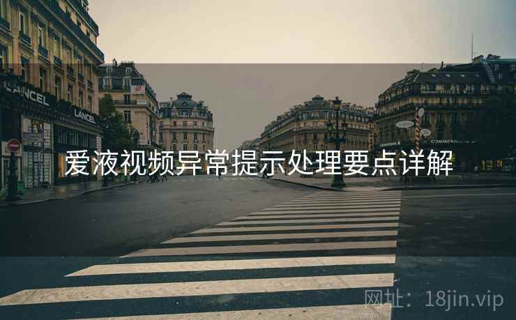 爱液视频异常提示处理要点详解 爱液视频异常提示处理要点详解