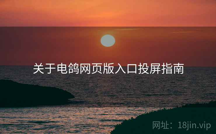 关于电鸽网页版入口投屏指南