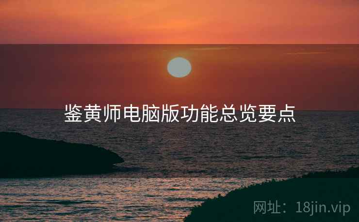 鉴黄师电脑版功能总览要点
