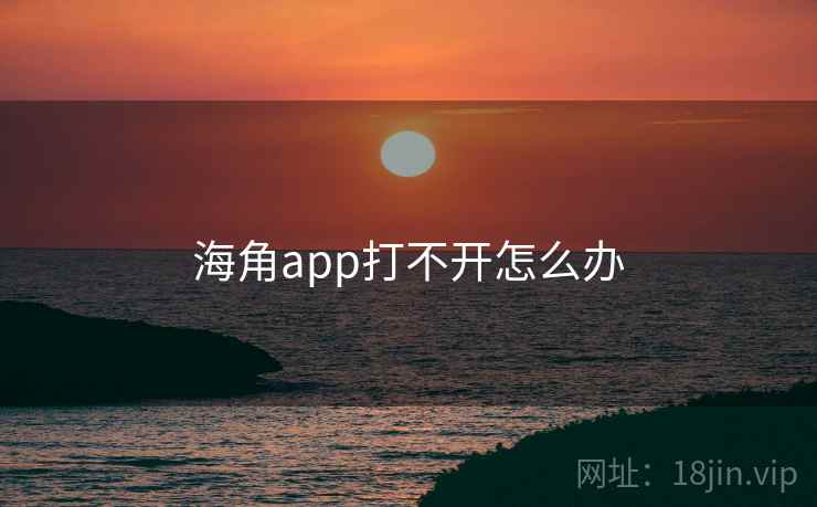 海角app打不开怎么办
